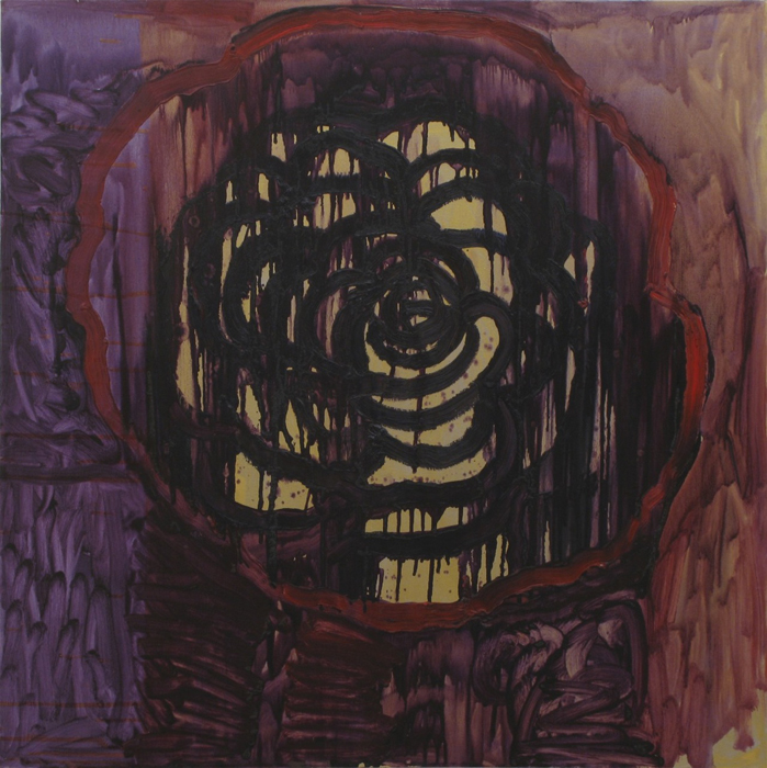 Transpierced, 2010, oil on canvas, 48x48 in